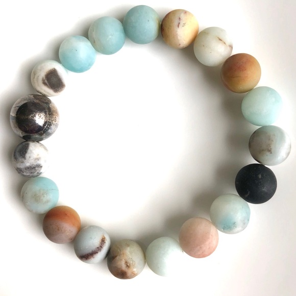 Jewelry - BRACELET Amazonite Semi Precious Round Gemstone